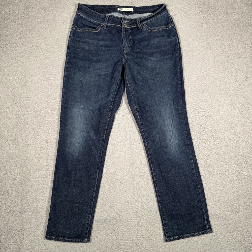 Levis Pants Womens 32x30 Blue 529 Curvy Skinny Leg 5 Pocket Denim Preppy Casual